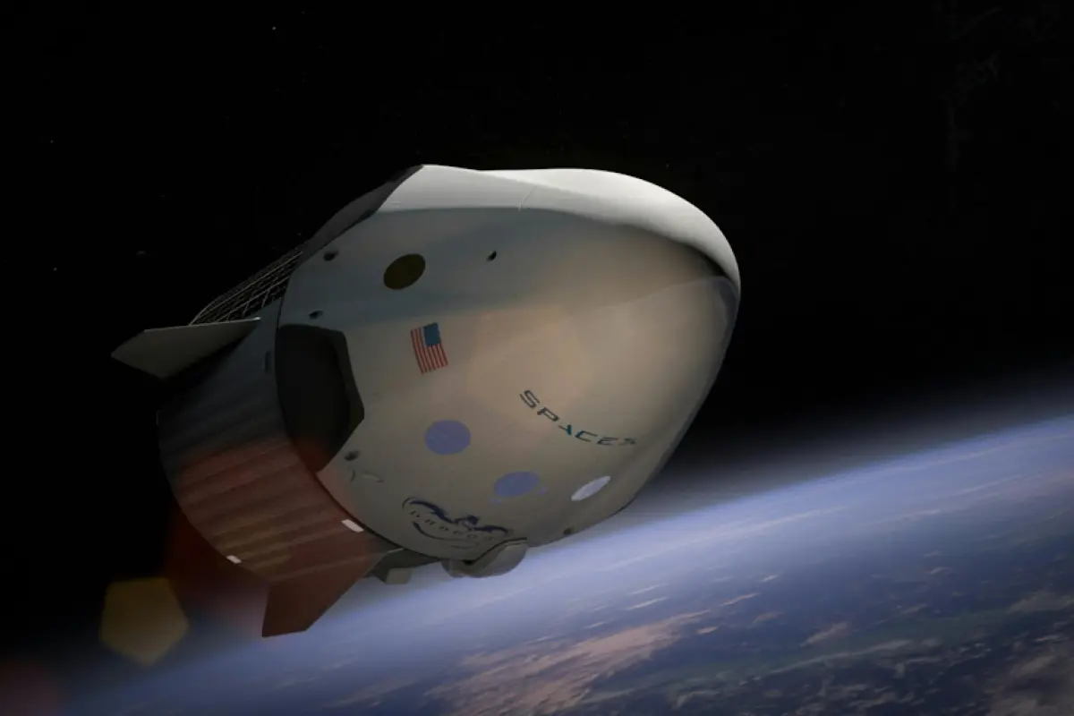 SpaceX capsule with four astronauts on board docks with the International Space Station